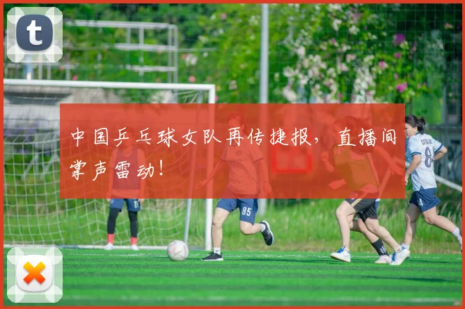 中国乒乓球女队再传捷报,直播间掌声雷动!
